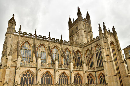 Bath; England - May 30 2024: the abbeyのeditorial素材