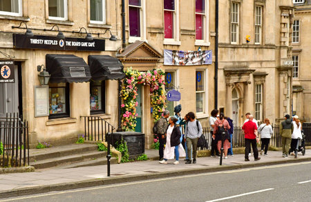 Bath; England - May 30 2024: the Jane Austen Centerのeditorial素材