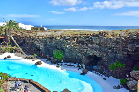Lanzarote, Canary Islands - March 15 2024: Jameos del Aguaのeditorial素材