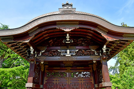 London; Richmond, England - May 28 2023: Japanese garden in The Kew Gardensのeditorial素材