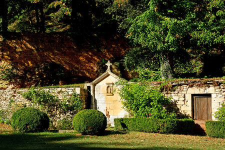Saint Crepin and Carlucet; France - October 7 2023: the picturesque Lacypierre castleのeditorial素材