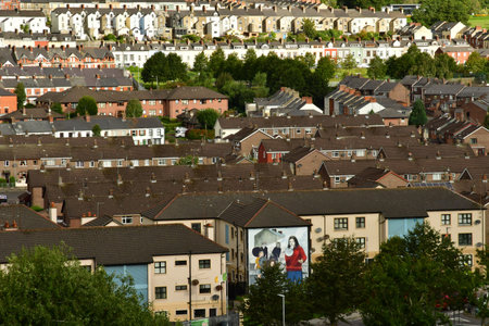 Londonderry; Northern Ireland - September 15 2022: the city centerのeditorial素材