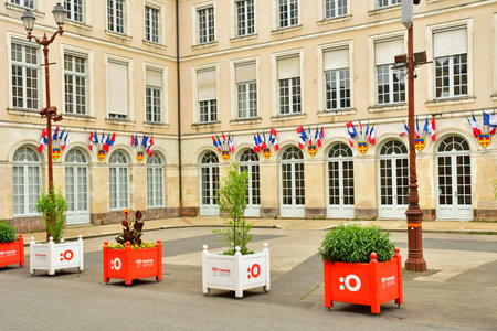 Le Mans; France - May 29 2025: the picturesque old city hallのeditorial素材