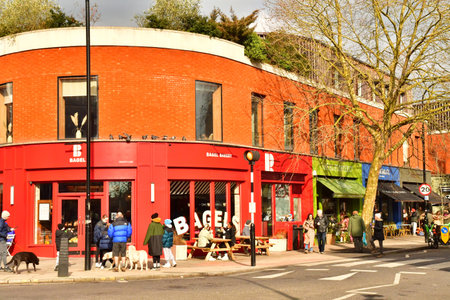 London; England - February 20 2025: store in the Gospel Oak districtのeditorial素材