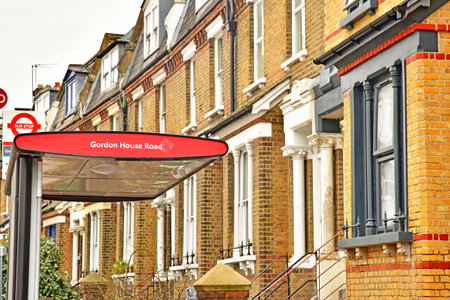 London; England - February 20 2025: the Gordon House road in the Gospel Oak districtのeditorial素材