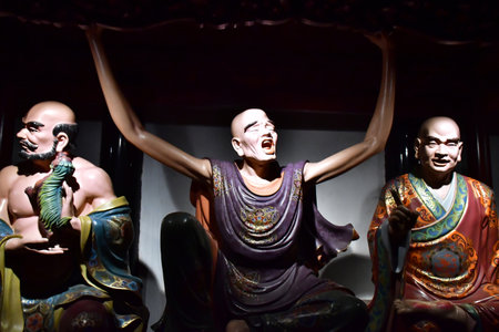 Fengdu County; China - November 6 2024: the Gost Cityのeditorial素材