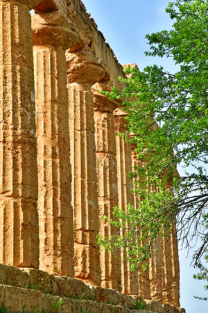 Sicily, Italy - March 8 2025: temple of Hera in the Valley of the Templesのeditorial素材