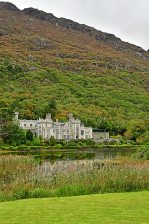 Kylemore, Ireland - September 15 2022: the Kylemore abbeyのeditorial素材