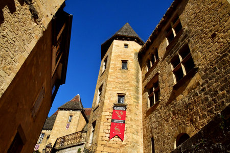 Sarlat la Caneda; France - October 7 2023: the picturesque Gisson manor