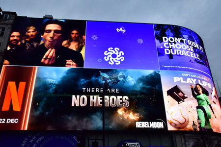 London, England - December 15 2023: the Piccadilly Circus