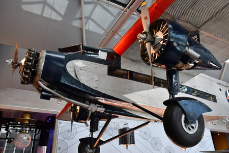 Washington DC, USA - September 7 2023: A Ford Trimotor in the National Air and Space museum