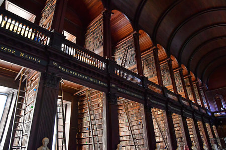 Dublin,Ireland - September 15 2022: the Trinity college Dublin old libraryのeditorial素材