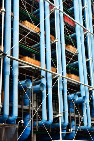 Paris; France - October 10 2024: the Georges Pompidou centerのeditorial素材