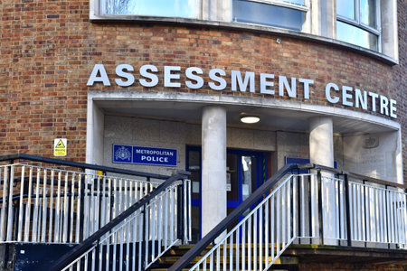 London; England - February 20 2025: an assessment center in the Lambeth districtのeditorial素材