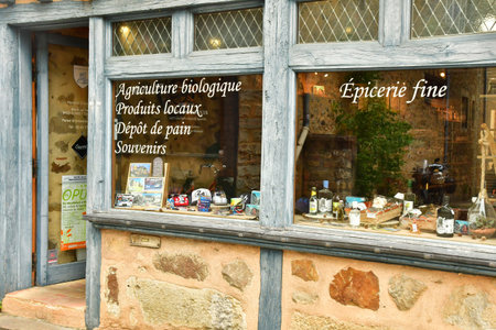 Le Mans; France - May 29 2025: delicatessen in the picturesque old city