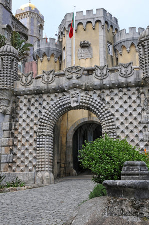 Sintra, Portugal - July 3 2010: the picturesque cityのeditorial素材