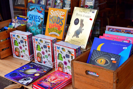 London; England - February 20 2025: book shop in the Muswell Hill district