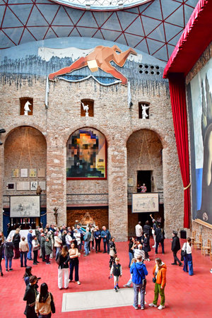 Figueres, Spain - November 2 2025: the Dali Theater and Museumのeditorial素材