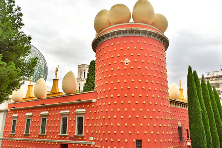 Figueres, Spain - November 2 2025: the Dali Theater and Museumのeditorial素材