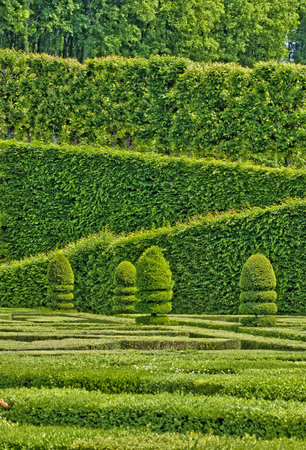 Villandry, France - May 5 2009: the renaissance castle is a World Heritage Site