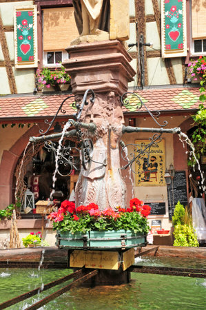 Kaysersberg Vignoble, France - August 18, 2016: the picturesque village in Grand Estのeditorial素材