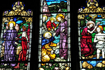 Marmoutier, France - August 18, 2016: the picturesque villageのeditorial素材