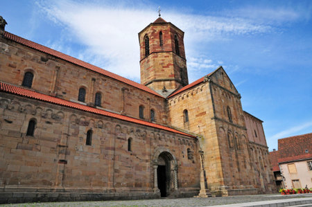 Rosheim, France - August 18 2016: the picturesque cityのeditorial素材