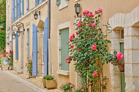 Saint Jean de Cole, France - August 18, 2016: the picturesque village