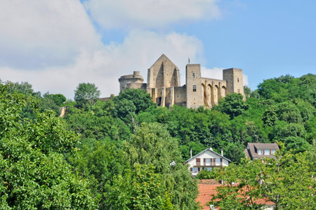 Chevreuse, France - August 18, 2016: the picturesque cityのeditorial素材