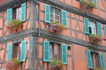 Colmar, France - June 3 2011: the historical city centerのeditorial素材
