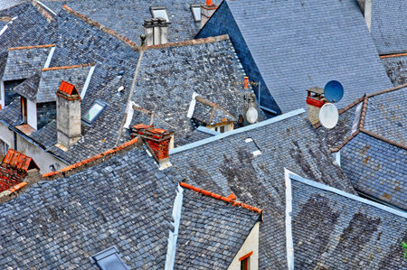 Terrasson, France - august 18 2016 : the old city