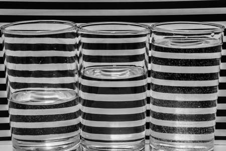 The pattern design black and white background の写真素材