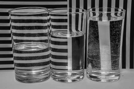 The pattern design black and white background.の写真素材