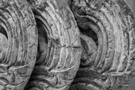 Old sculpture in the temple for background の写真素材