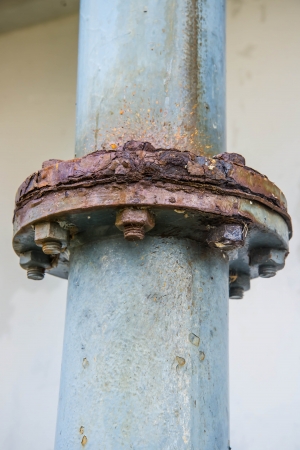 Point of water pipes corrode. rust pipeの写真素材