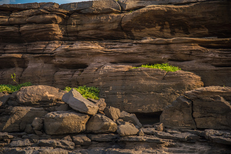 3000 bok ,Sam pan bok, Ubon-ratchathani, Grand Canyon of Thailand の写真素材