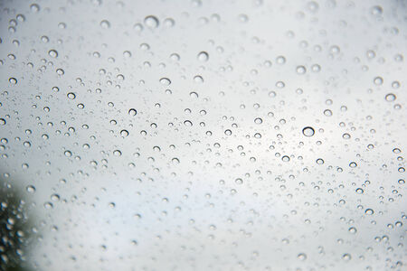 The water drops on glassの写真素材