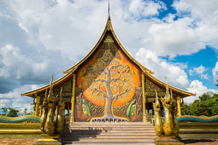 Buddhist temple in the Northeast of Thailand,の写真素材