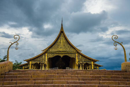 Buddhist temple in the Northeast of Thailand,の写真素材