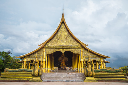 Buddhist temple in the Northeast of Thailand,の写真素材