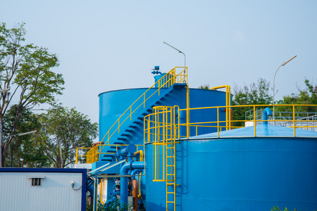 Water treatment plants of the Waterworks in Thailand.の写真素材