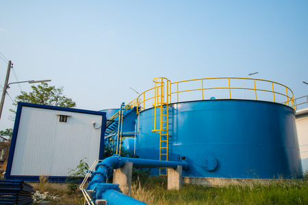 Water treatment plants of the Waterworks in Thailand.
