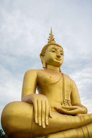 Buddha statue in the temple of Thailand.の写真素材