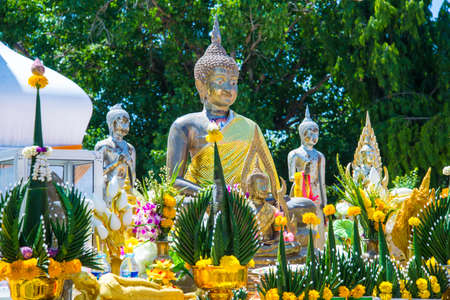 Buddha statue in the temple of Thailand.の写真素材