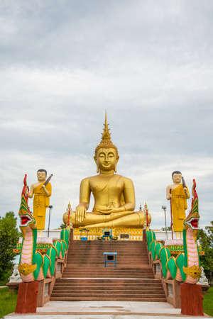 Buddha statue in the temple of Thailand.の写真素材