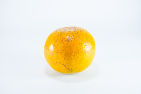 Orange on white background.