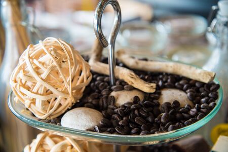 Coffee beans for decorationの写真素材