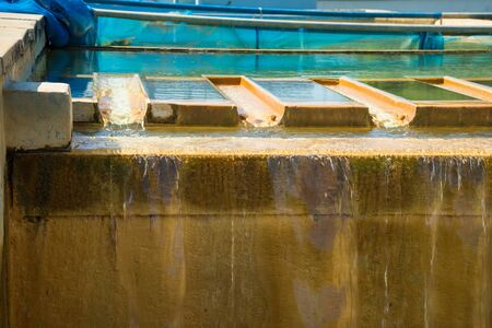 Water treatment plants of the Waterworks in Thailand. Water purification