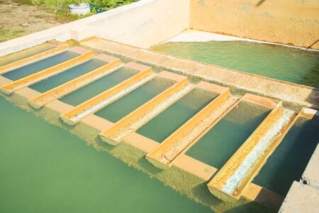 Water treatment plants of the Waterworks in Thailand. Water purification