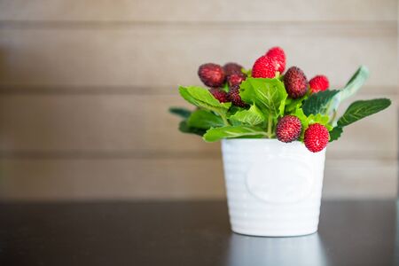 Berries used to decorate on a table, sensitive focus.の写真素材